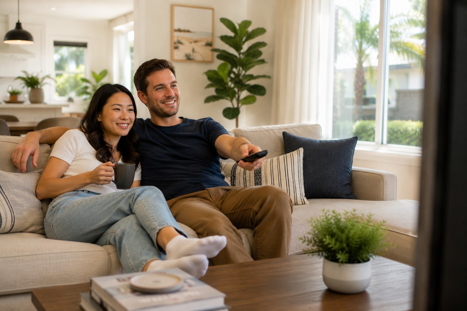 Comfortable Orange County home after professional AC replacement